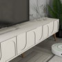 Hanah Home Lyon 44 Mueble para TV Crema y Nogal